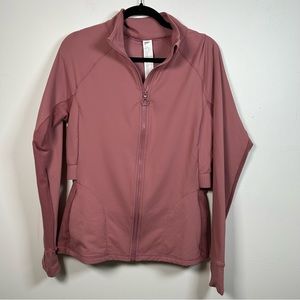 Fabletics Trinity Performance Jacket Mauve Dusty Pink Size Extra Large XL